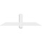 Ekena Millwork Eugene Architectural Grade PVC Gable Bracket, 48"W x 14"H x 2"D x 4"F, 7/12 Pitch GBP048X14X0204EUG00 - alternate 2